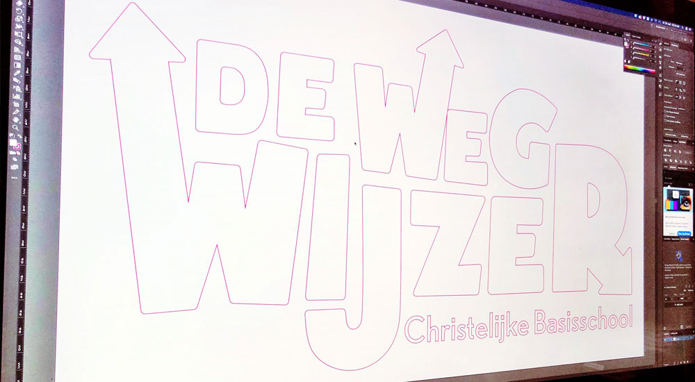 Digitaal ontwerp De Wegwijzer stickers